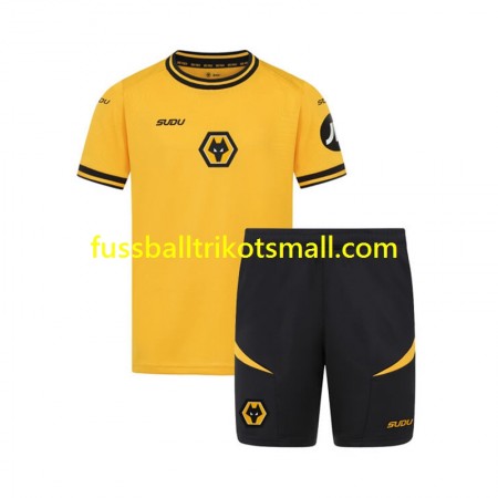 Fußballtrikots Wolverhampton Wanderers Kinder 2024-2025 Kurzarm Heimtrikotsatz kaufen